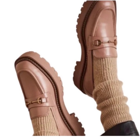 🛍️Sam Edelman Laurs Lug Sole Chunky Loafer Beige Maple Sugar Size 11 - Picture 10 of 12